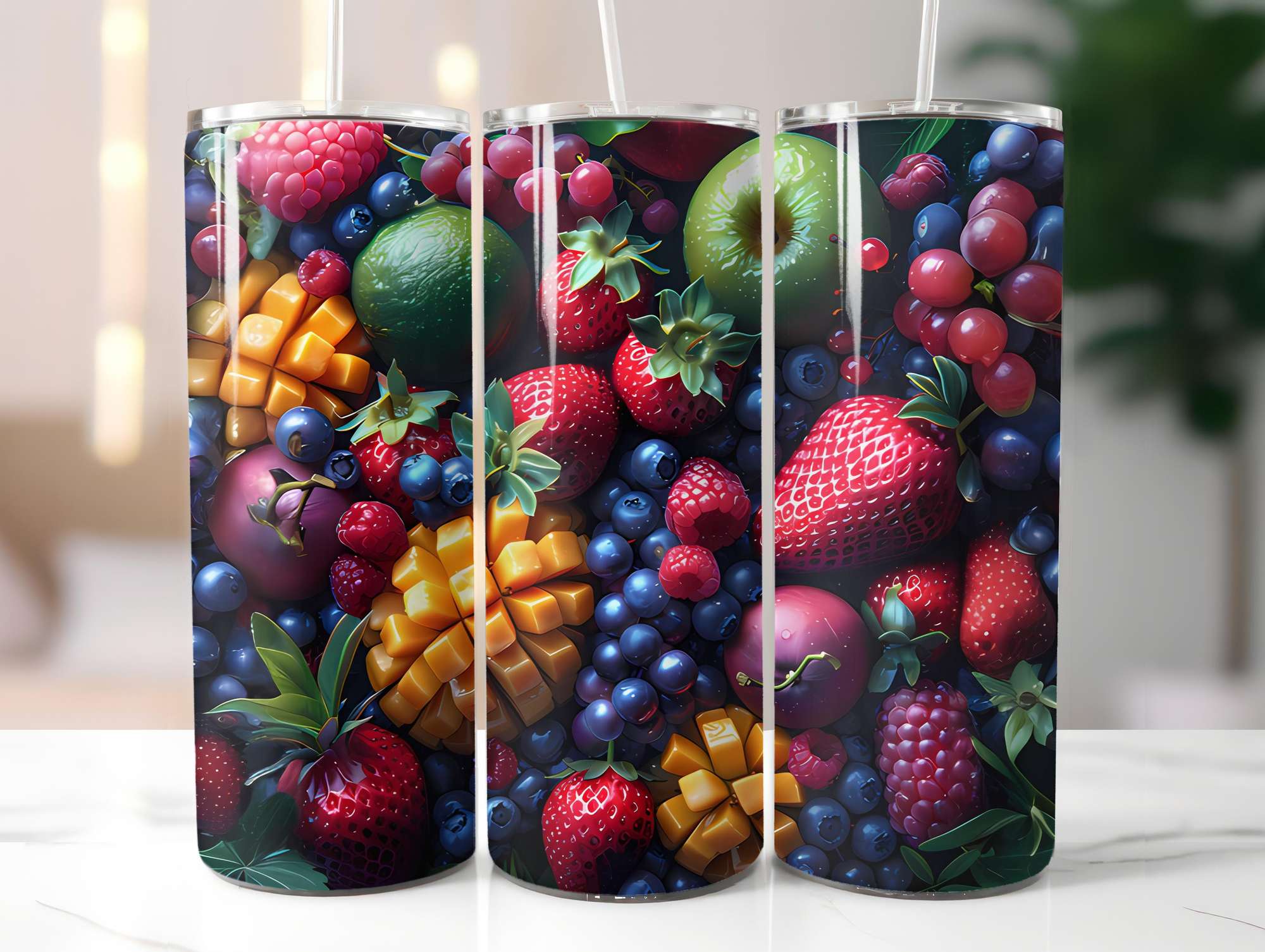 Exotic Fruit 4 Tumbler Wrap - CraftNest - Digital Crafting and Art