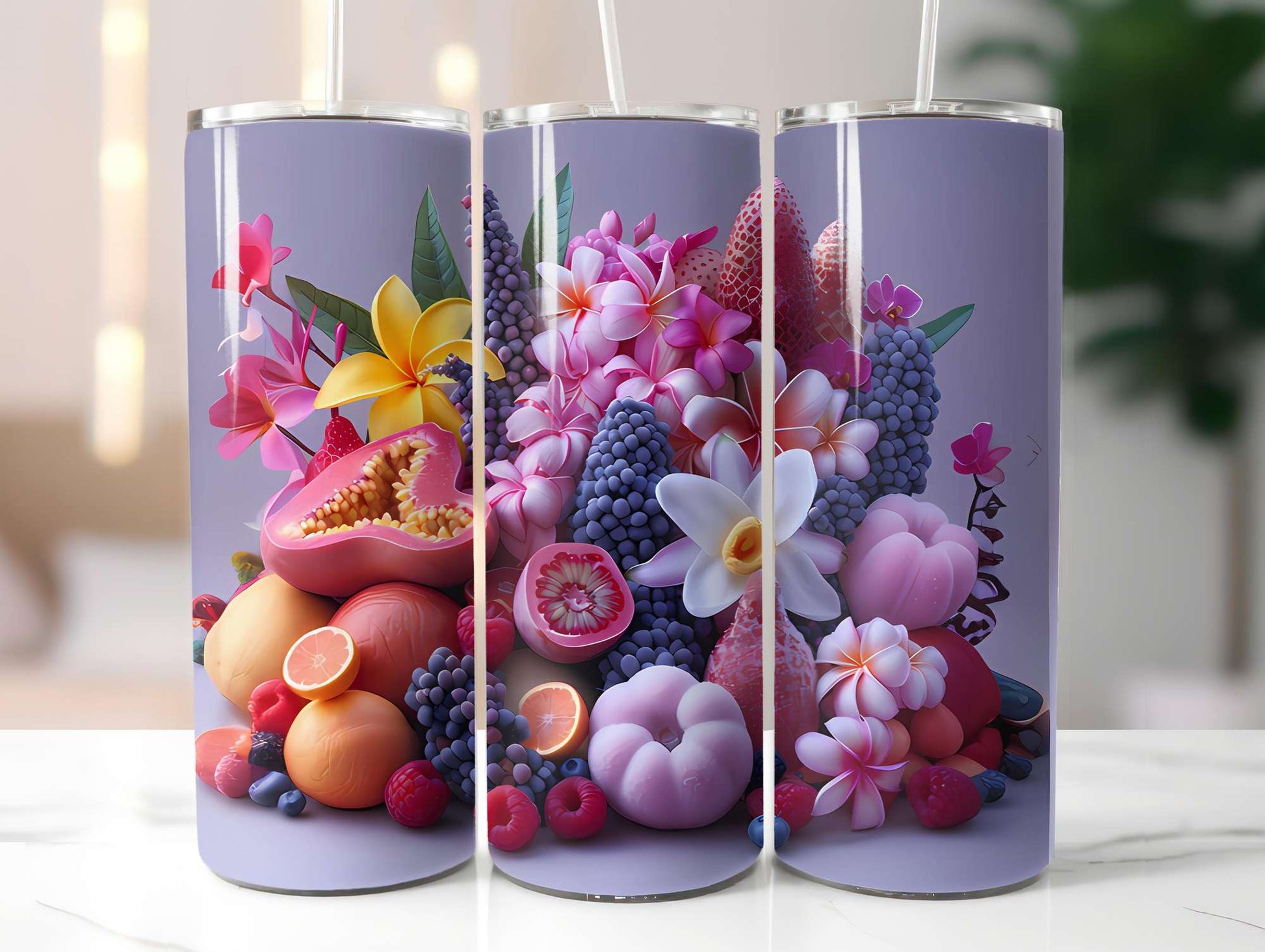 Exotic Fruit 3 Tumbler Wrap - CraftNest - Digital Crafting and Art