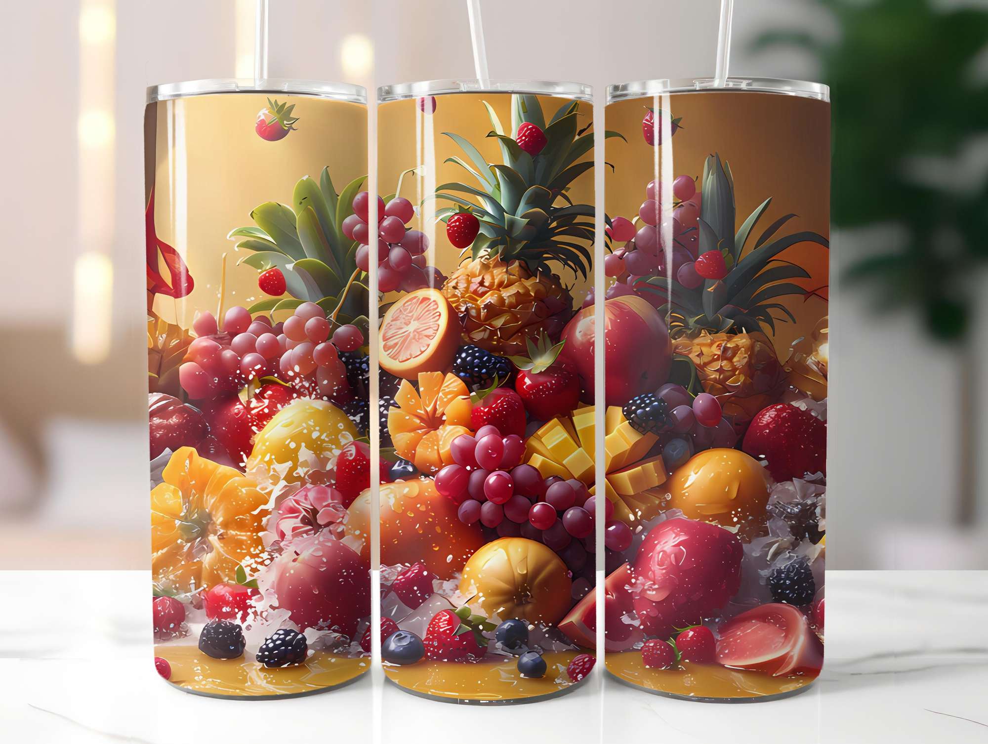 Exotic Fruit 4 Tumbler Wrap - CraftNest - Digital Crafting and Art
