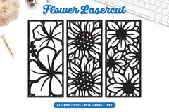 Flower Lasercut SVG Bundle - CraftNest - Digital Crafting and Art
