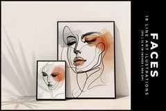 Face Line Art - Women - CraftNest - Digital Crafting and Art