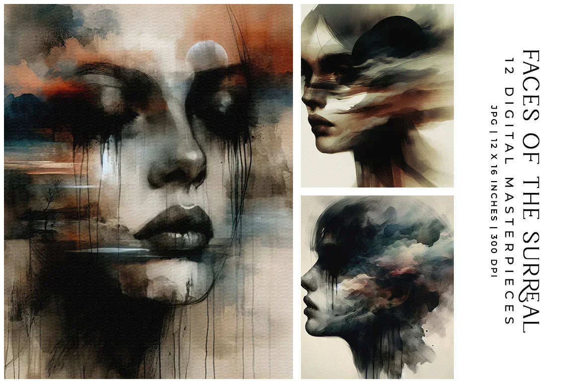 Faces of the Surreal - Wall Art - CraftNest - Digital Crafting and Art