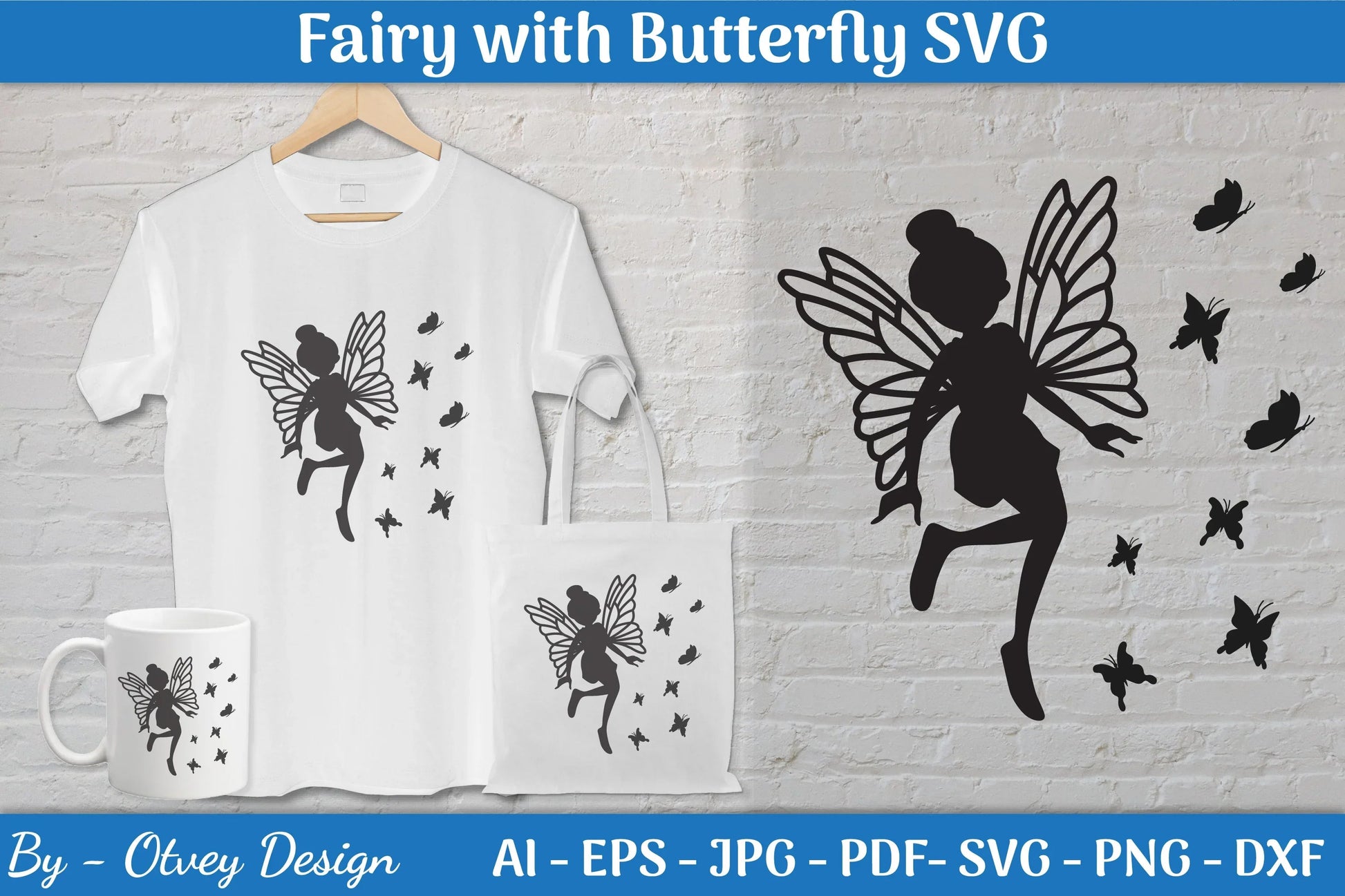 Fairy with Butterfly SVG Bundle - CraftNest - Digital Crafting and Art