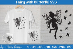 Fairy with Butterfly SVG Bundle - CraftNest - Digital Crafting and Art