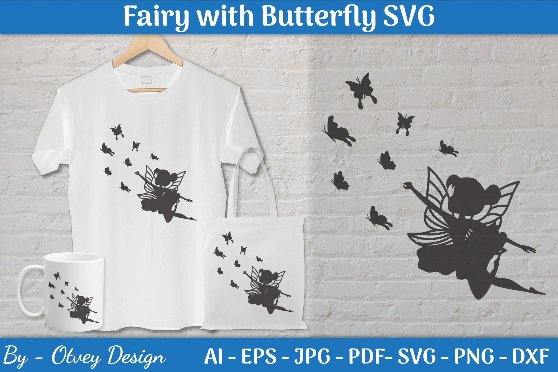 Fairy with Butterfly SVG Bundle - CraftNest - Digital Crafting and Art