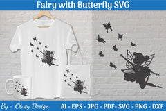 Fairy with Butterfly SVG Bundle - CraftNest - Digital Crafting and Art