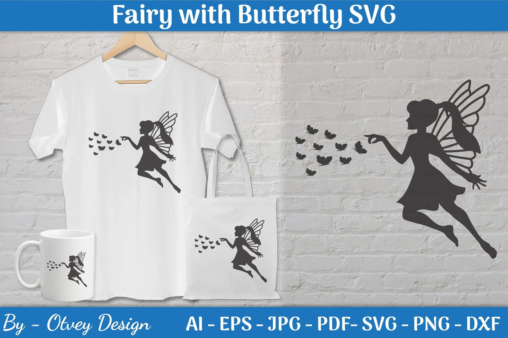 Fairy with Butterfly SVG Bundle - CraftNest - Digital Crafting and Art