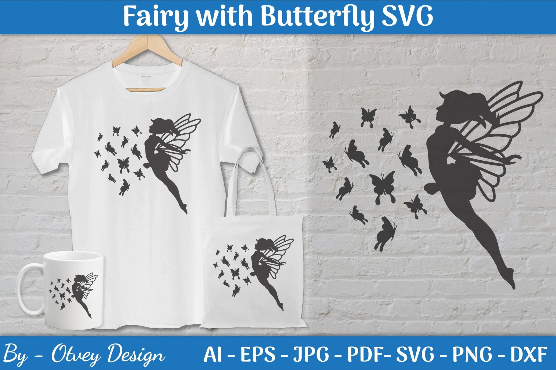 Fairy with Butterfly SVG Bundle - CraftNest - Digital Crafting and Art