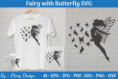 Fairy with Butterfly SVG Bundle - CraftNest - Digital Crafting and Art