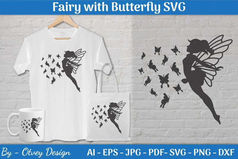 Fairy with Butterfly SVG Bundle - CraftNest - Digital Crafting and Art