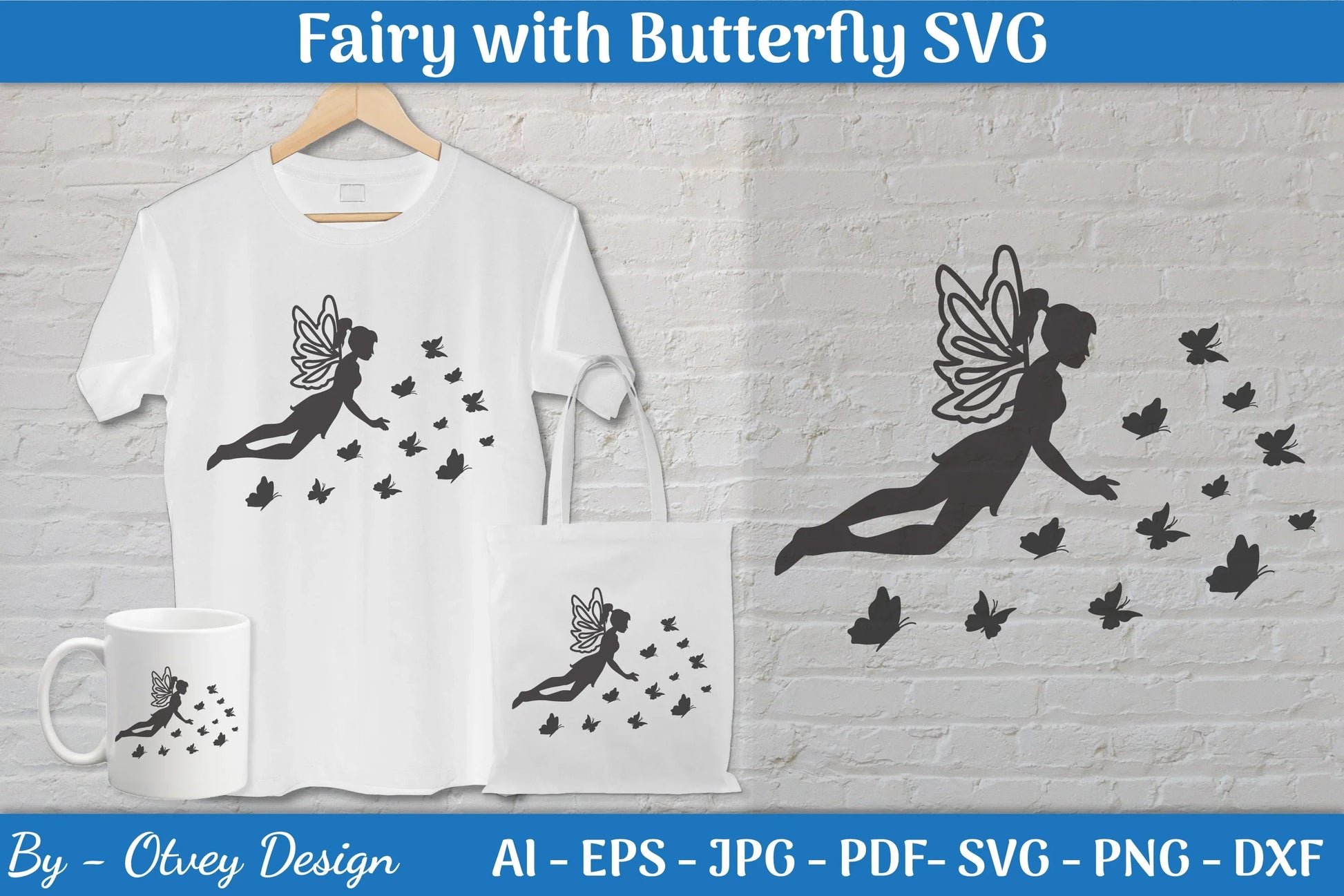 Fairy with Butterfly SVG Bundle - CraftNest - Digital Crafting and Art