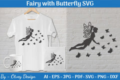 Fairy with Butterfly SVG Bundle - CraftNest - Digital Crafting and Art