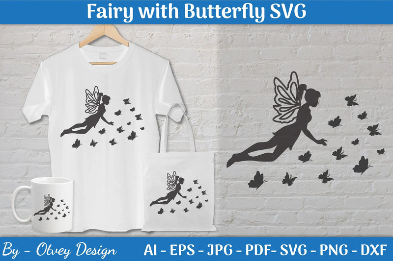 Fairy with Butterfly SVG Bundle - CraftNest - Digital Crafting and Art
