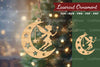 Fairy in Moon Lasercut Ornament Clipart Bundle