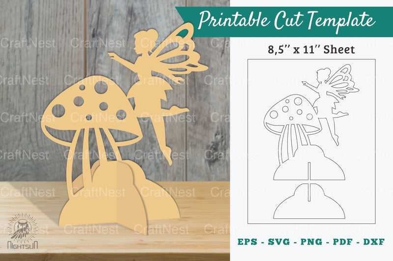 Fairy Printable Cut Template Clipart Bundle - CraftNest - Digital Crafting and Art