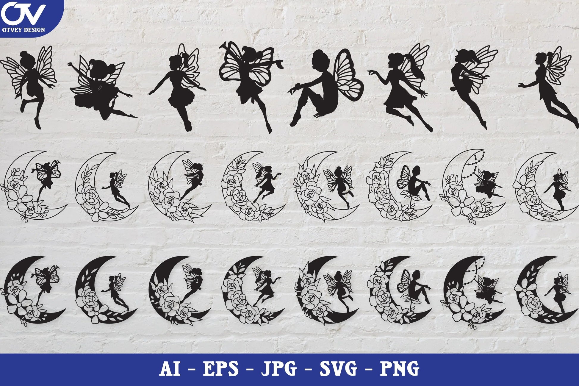 Fairy Silhouette SVG Bundle Collection - CraftNest - Digital Crafting and Art