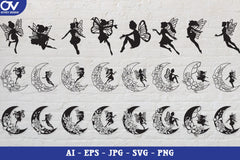 Fairy Silhouette SVG Bundle Collection - CraftNest - Digital Crafting and Art