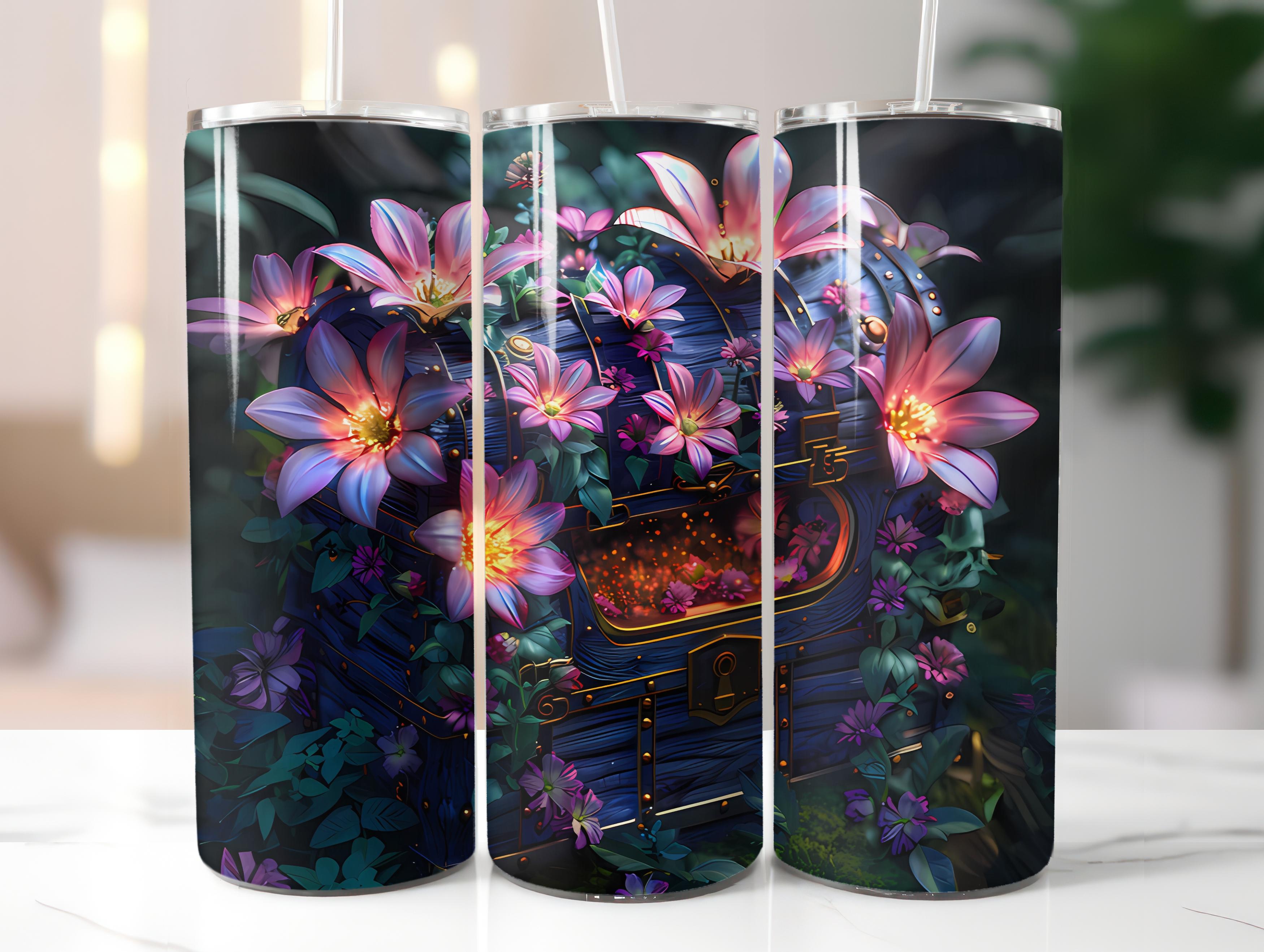 Fairy Tale Flowers Tumbler Wrap - CraftNest - Digital Crafting and Art