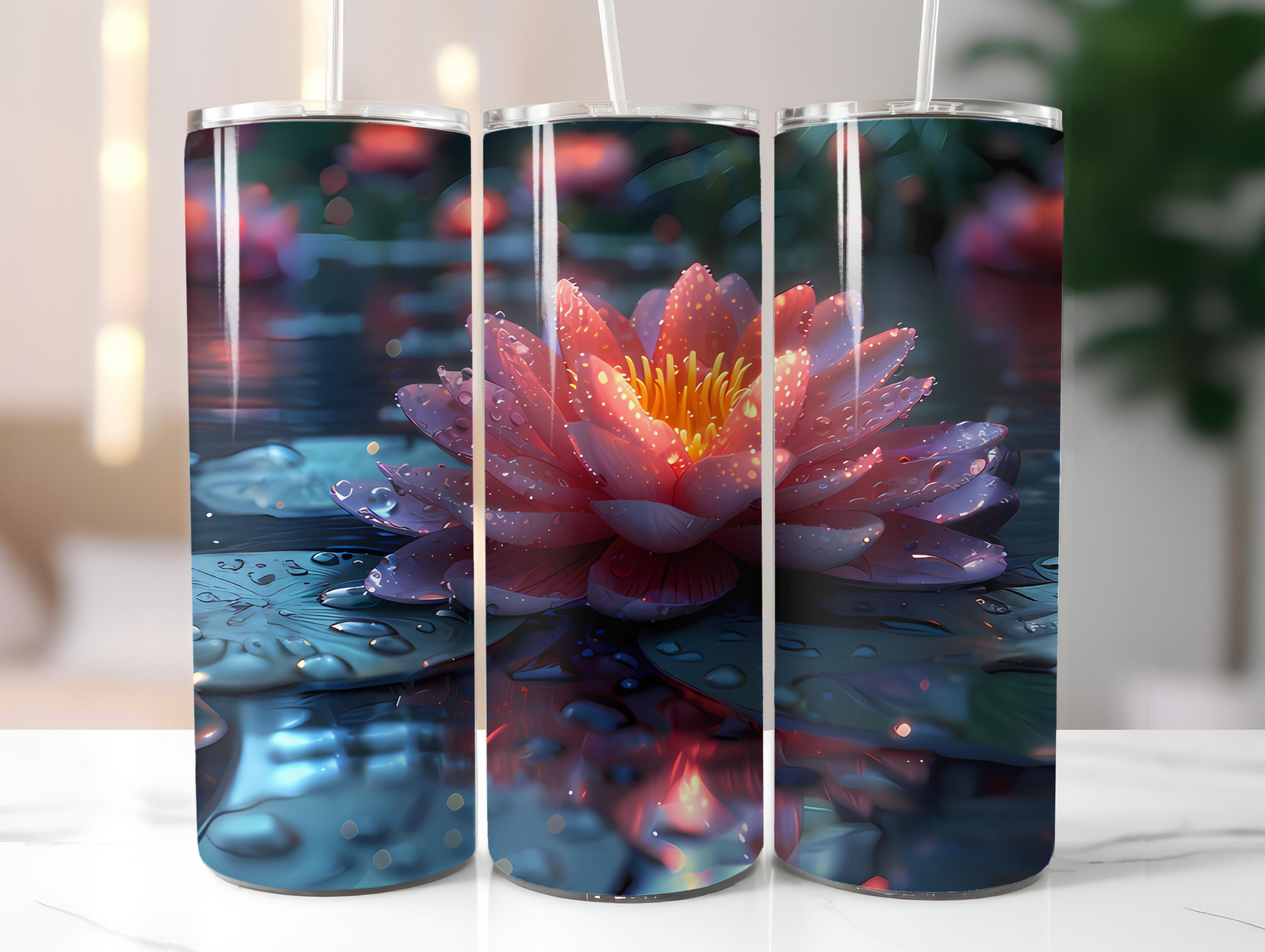 Fairy Tale Flowers Tumbler Wrap - CraftNest - Digital Crafting and Art