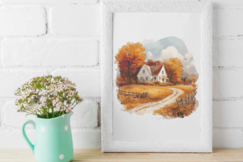 Fall Landscape Clipart Bundle - CraftNest - Digital Crafting and Art