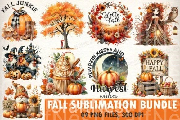 Autumn Clipart Bundle for Fall Designs - CraftNest - Digital Crafting and Art