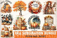 Autumn Clipart Bundle for Fall Designs - CraftNest - Digital Crafting and Art