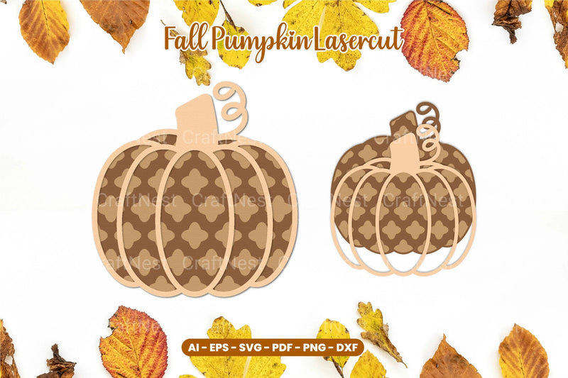 Fall Pumpkin Laser Cut SVG Bundle - CraftNest - Digital Crafting and Art