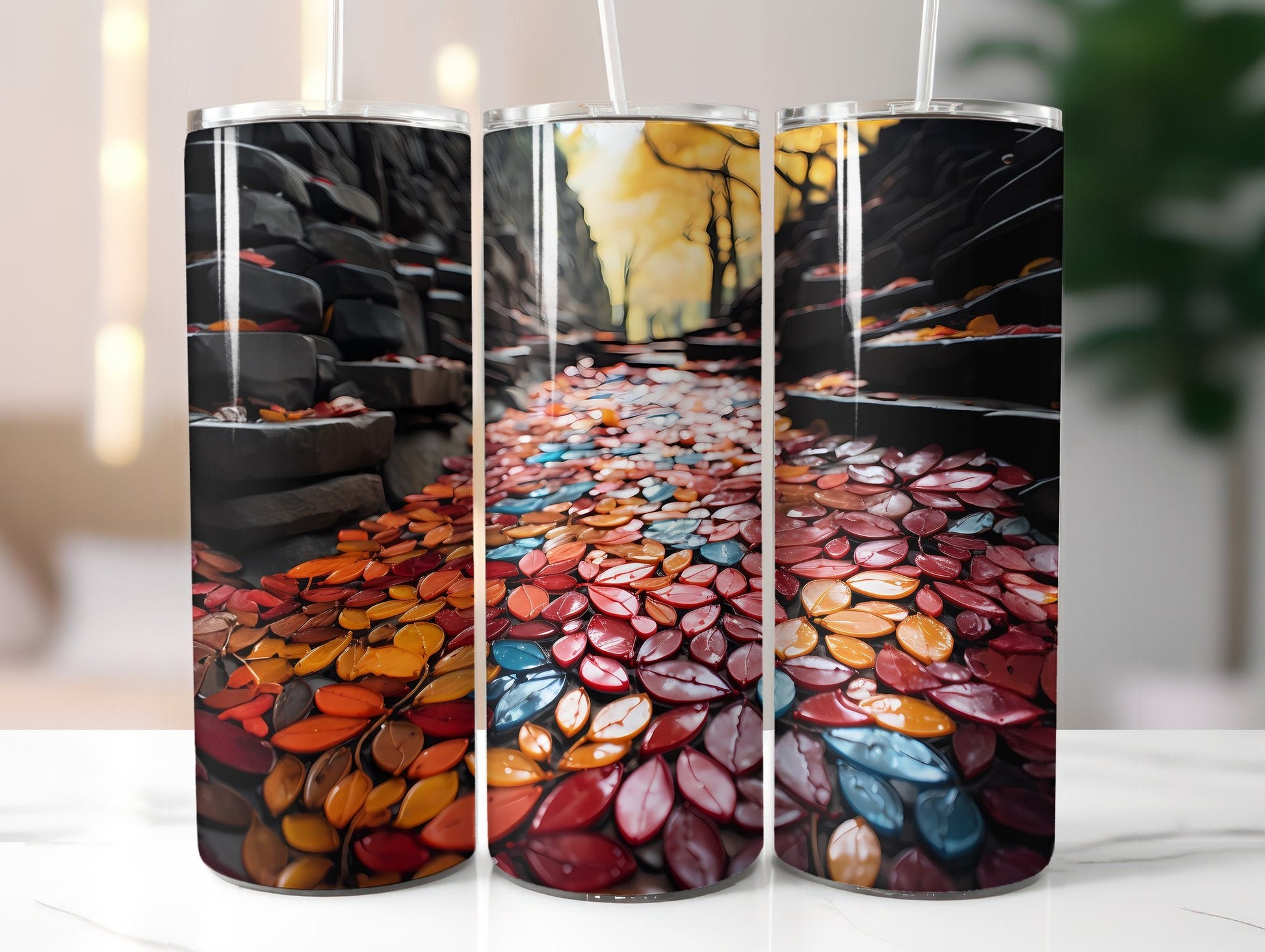 Fall Floral Beauty Tumbler Wrap - CraftNest