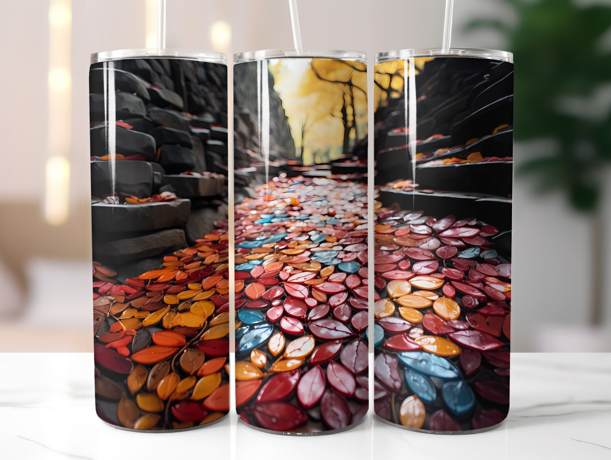Fall Floral Beauty Tumbler Wrap - CraftNest
