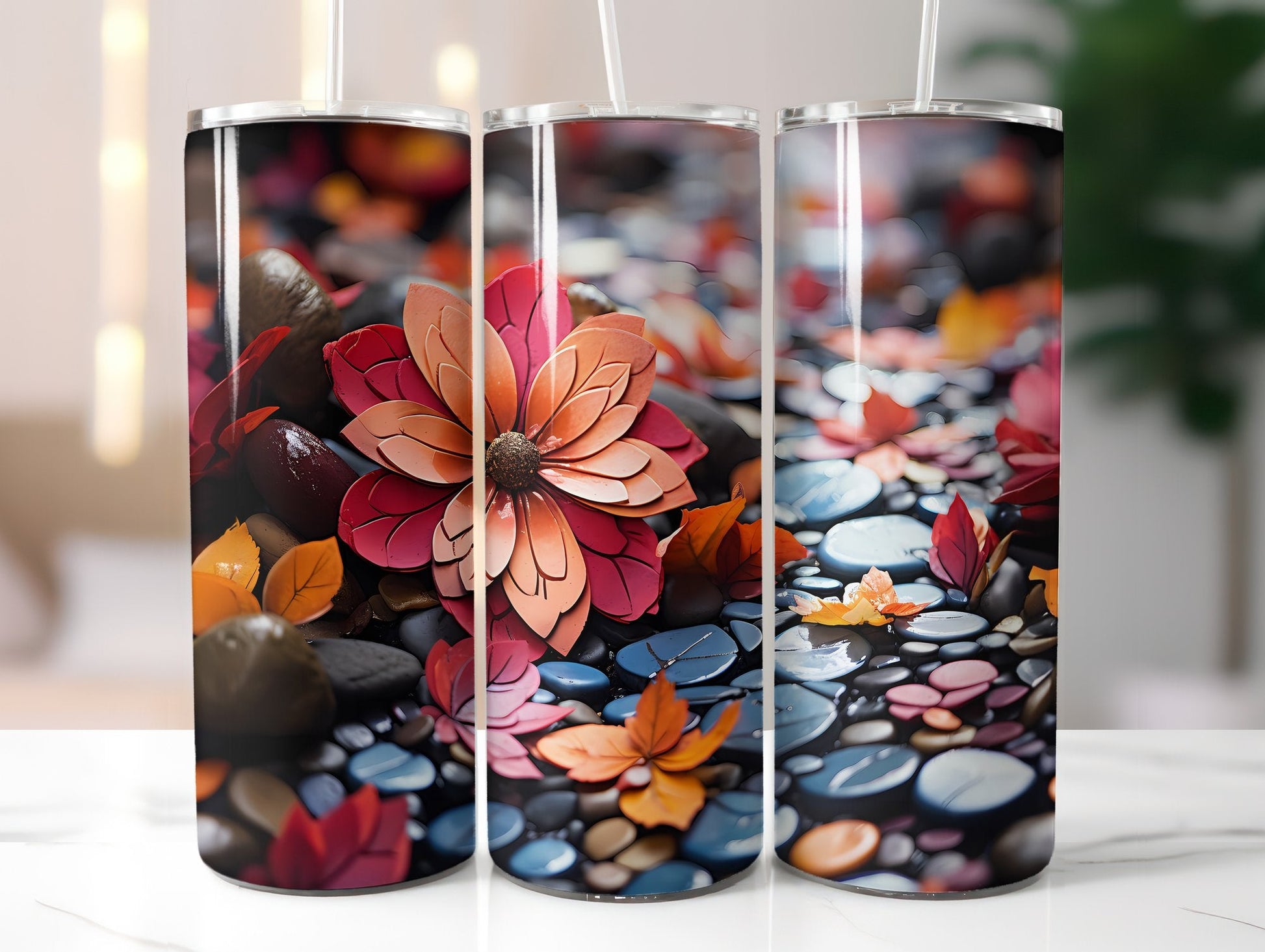Fall Floral Beauty Tumbler Wrap - CraftNest