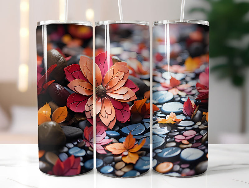 Fall Floral Beauty Tumbler Wrap - CraftNest
