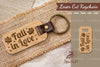 Fall in Love Laser Cut Keychain Design