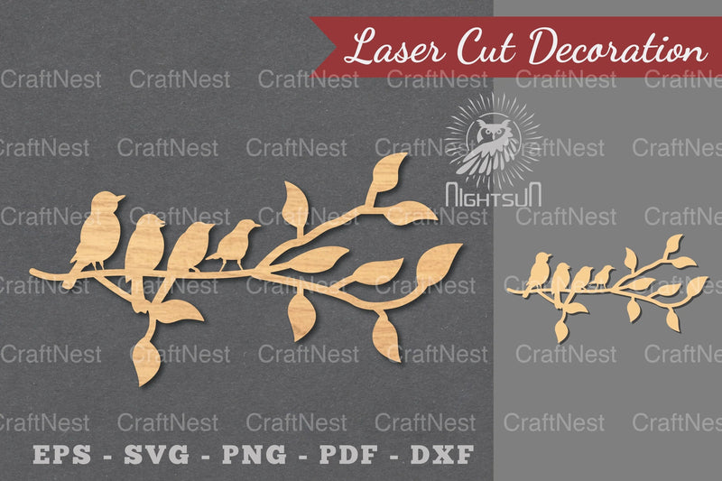 Family Bird Laser Cut Decoration Clipart Bundle - CraftNest - Digital Crafting and Art