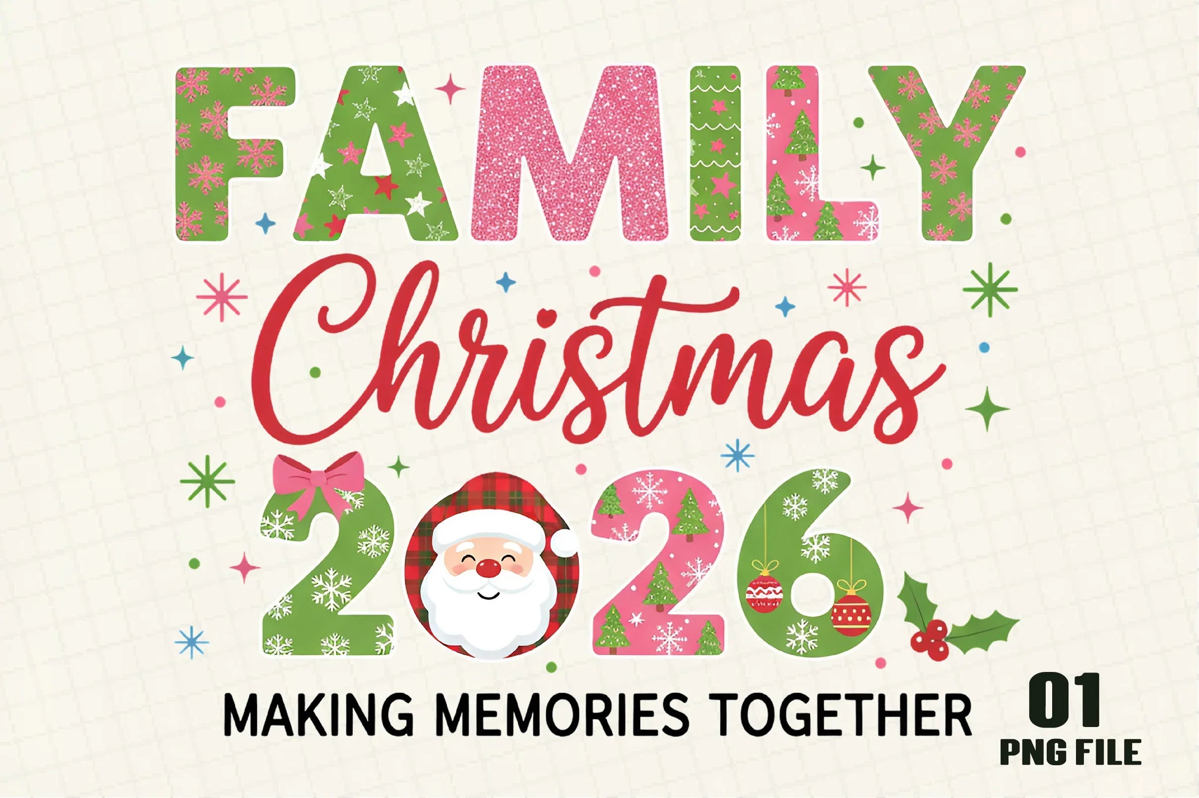 Family Christmas Clipart Bundle - CraftNest - Digital Crafting and Art