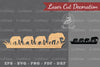 Elephant Family Laser Cut Decoration Clipart Bundle