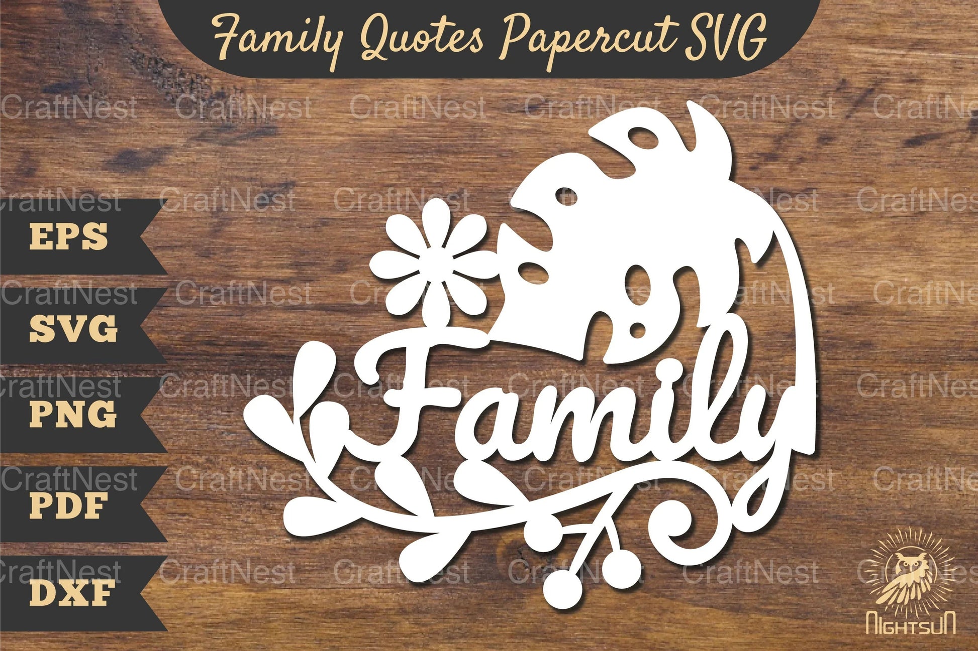 Family Quotes Papercut SVG Bundle - CraftNest - Digital Crafting and Art