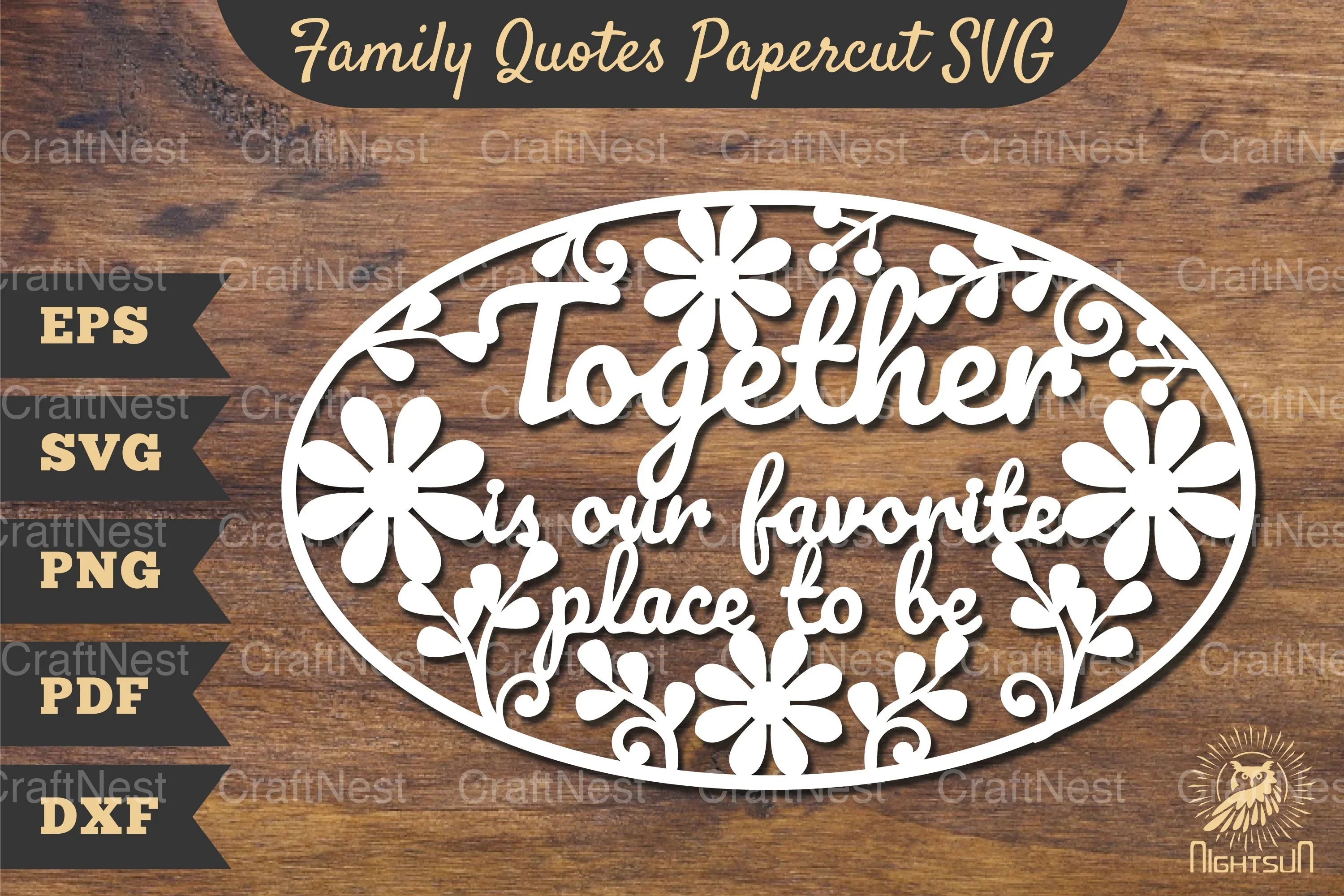 Family Quotes Papercut SVG Bundle - CraftNest - Digital Crafting and Art