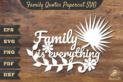 Family Quotes Papercut SVG Bundle - CraftNest - Digital Crafting and Art