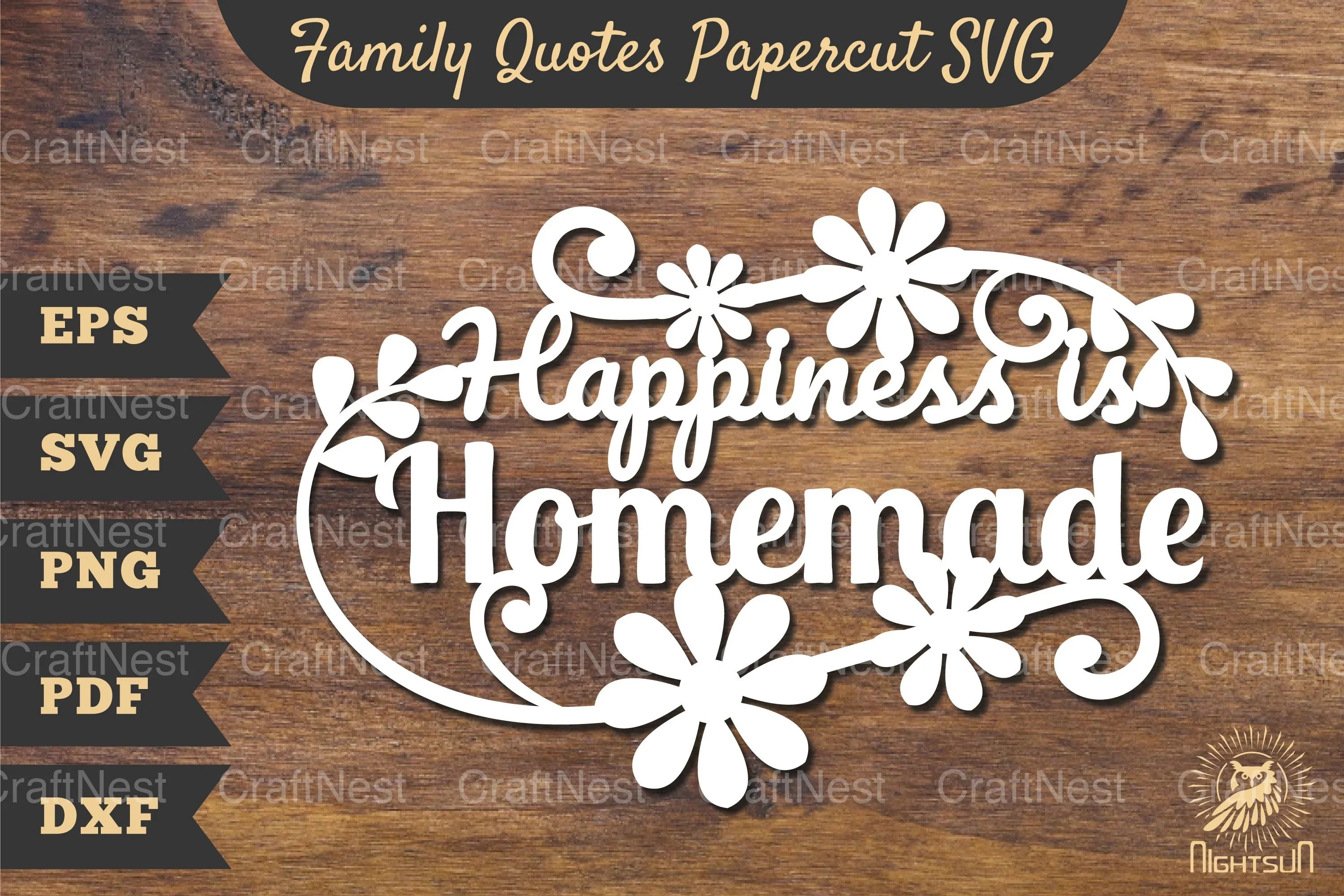 Family Quotes Papercut SVG Bundle - CraftNest - Digital Crafting and Art