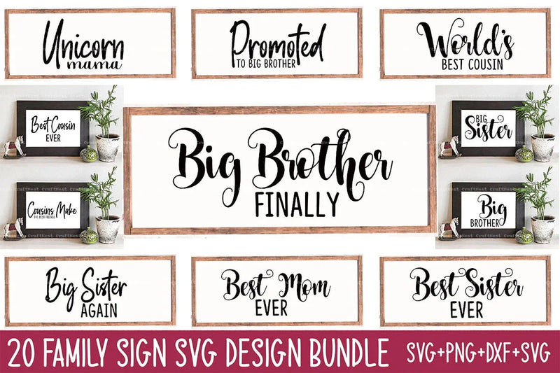 Family Design SVG Bundle 1 - CraftNest - Digital Crafting and Art