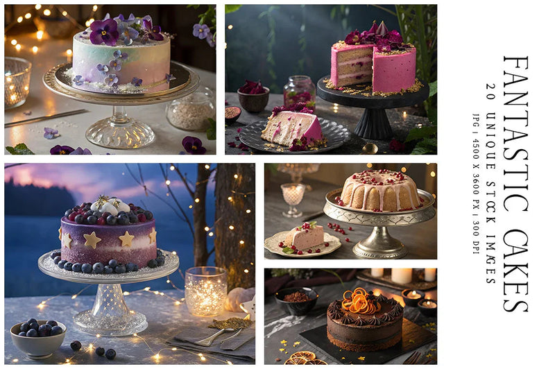 Fantastic Cakes - Stock Images - CraftNest - Digital Crafting and Art