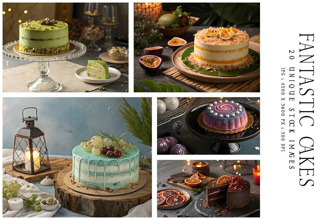 Fantastic Cakes - Stock Images - CraftNest - Digital Crafting and Art