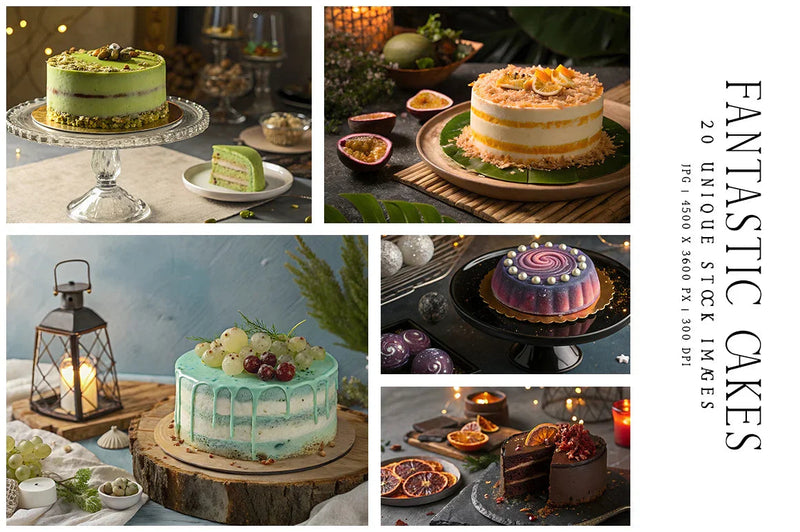 Fantastic Cakes - Stock Images - CraftNest - Digital Crafting and Art