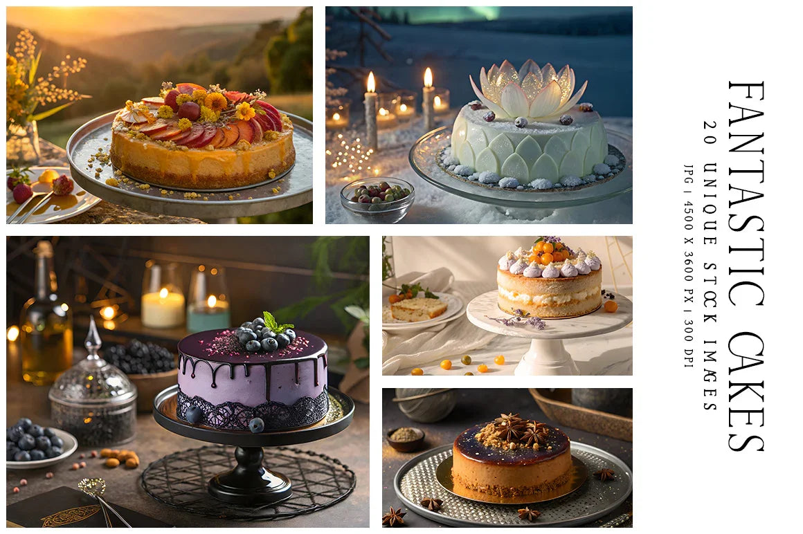 Fantastic Cakes - Stock Images - CraftNest - Digital Crafting and Art