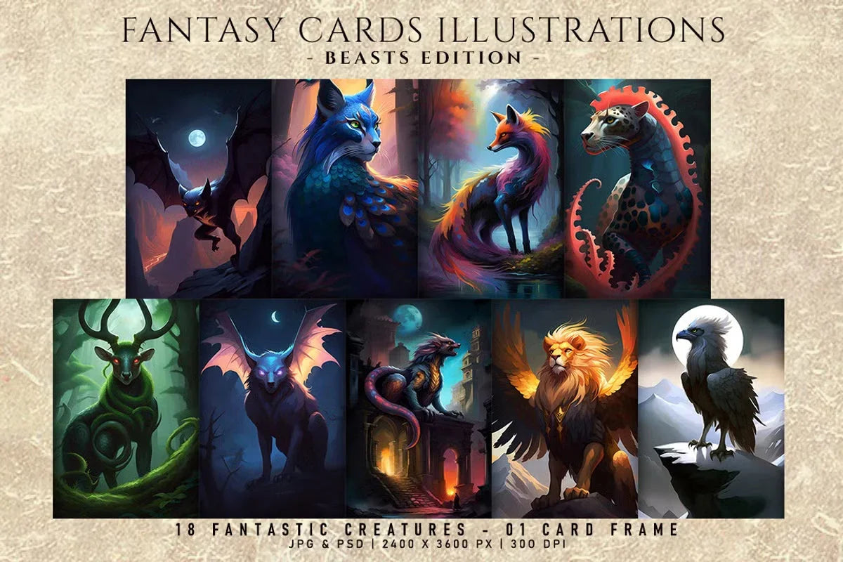 Fantasy Cards: Beasts