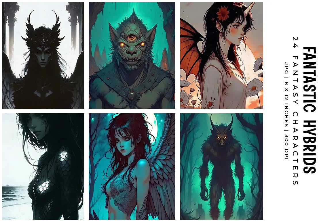 Fantasy Hybrids - Characters