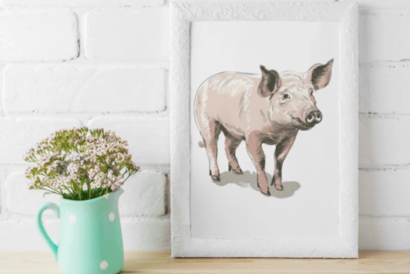 Adorable Farm Pig Clipart Bundle - CraftNest - Digital Crafting and Art