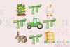 Charming Coquette Farm Animals Clipart Bundle
