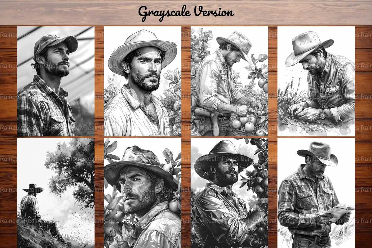 Farmer Coloring Books - CraftNest - Digital Crafting and Art