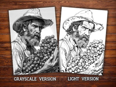 Farmer Coloring Books - CraftNest - Digital Crafting and Art